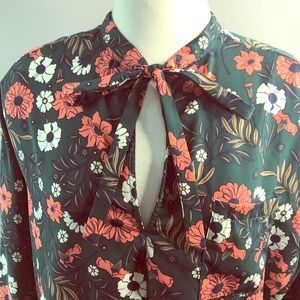 Vintage inspired Flowered Blouse